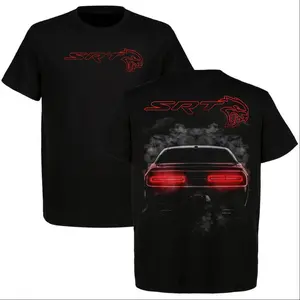 Dodge Challenger SRT Hellcat Burnout Smoke T-Shirt, Hoodie, Great Shirt for Muscle Car Enthusiasts, Unisex Casual Short Sleeve 100% Cotton