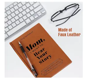Mom I Want to Hear Your Story A Mother's Guided Journal To Share Her Life & Love-Premium Leather Cover Family Keepsake Gift for Mother's Day, Birthday, Christmas Great Gift
