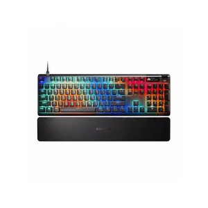 SteelSeries Apex Pro Gen 3 OmniPoint 3.0 HyperMagnetic Switches, Adjustable Actuation, Rapid Trigger, Game-Ready Presets, Protection Mode, Rapid Tap/SOCD, OLED, RGB, PBT Keycaps, USB-C