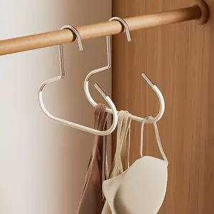 2-Pack Simple Hat Hooks, Metal Material for Scarf, Belt, Bra, Tie, Tote Bag, Foldable Bag Storage, Easy Organization, Durable and Practical Accessories