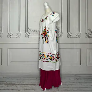 Paradise Huipil Dress -  Huautla Birds Multi