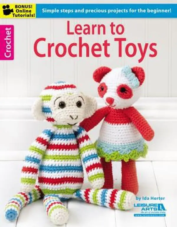 USED Book - Learn to Crochet Toys: Simple Steps and Precious Projects for the Beginner!; Bonus! Online Tutorials! by Herter, Ida (Paperback) - english