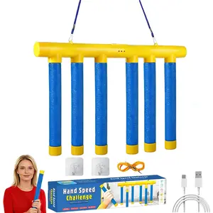 Reflex Drop Sticks Challenge , 3 Adjustable Catching Falling Sticks , Hand Eye Coordination  , Reaction Time  Hand Speed Challenge