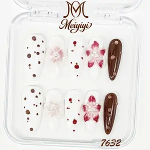 .DP.7632.Water Drop Carved Wearable Nails