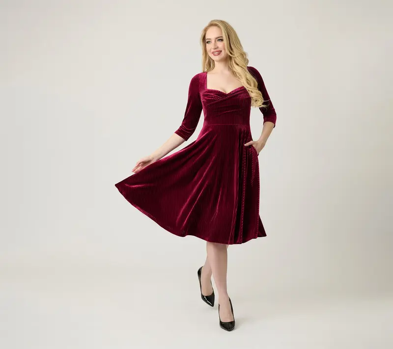 fitted mexican dress Nadine Merabi Lydia Burgundy Dress 14