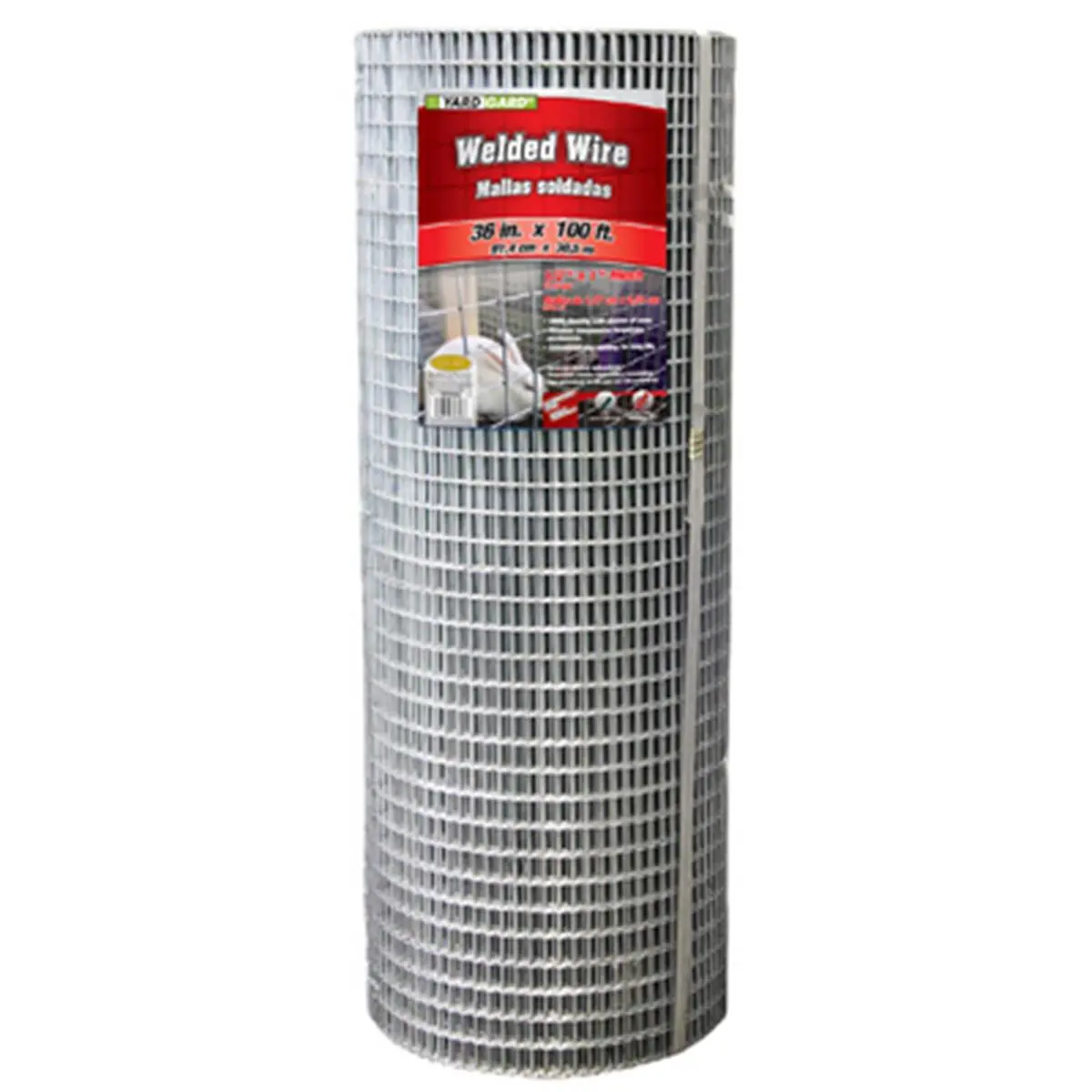 Midwest Air 36 in. x 100 ft. Galvanized Welded Wire, 1 x 1/2 in. Mesh Grid, 16 Gauge, 106.5 Lbs