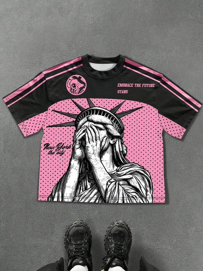 y2k cropped graphic tees pink - TikTok Shop