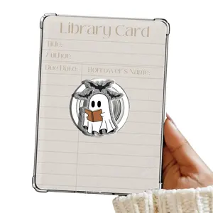 Cute Ghost Reading Book And Bats Kindle Grip Bookish Magnetic Kindle Grip Book Lover Kindle Accessories Phone Holder PopSocket Phone Grip Magnetic Pop Socket Phone Grip