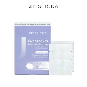 Zitsticka UNDERCOVER Invisible Acne Patches - Dermatologist Tested Anti-Acne Blemish Patches Suitable For Sensitive Skin