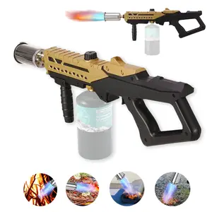 Kitchen Propane Blow Torch, Culinary Food Torch for Steak & Creme Brulee, Outdoor BBQ Grill Torch & Campfire Starter, Portable Cooking Torch for Home & Camping Tool