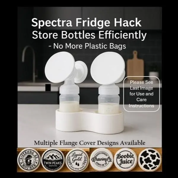 Spectra Flange Cover and Bottle Holder - Refrigerator Hack - Store Bottles Efficiently - No More Plastic Bags