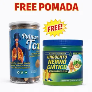 Promocion de Ajo Negro de PULMO TOS con Una pomada de ciatico gratis