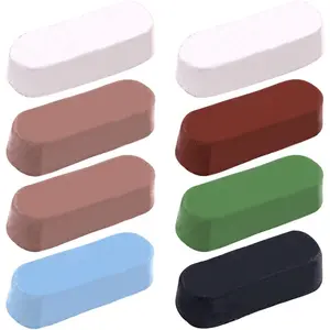 8-Pc Polishing Compound Kit, Including White , Red Rouge, Black Emery, Brown Tripoli, All Purpose Blue & Green Compounds for Buffing Polishing