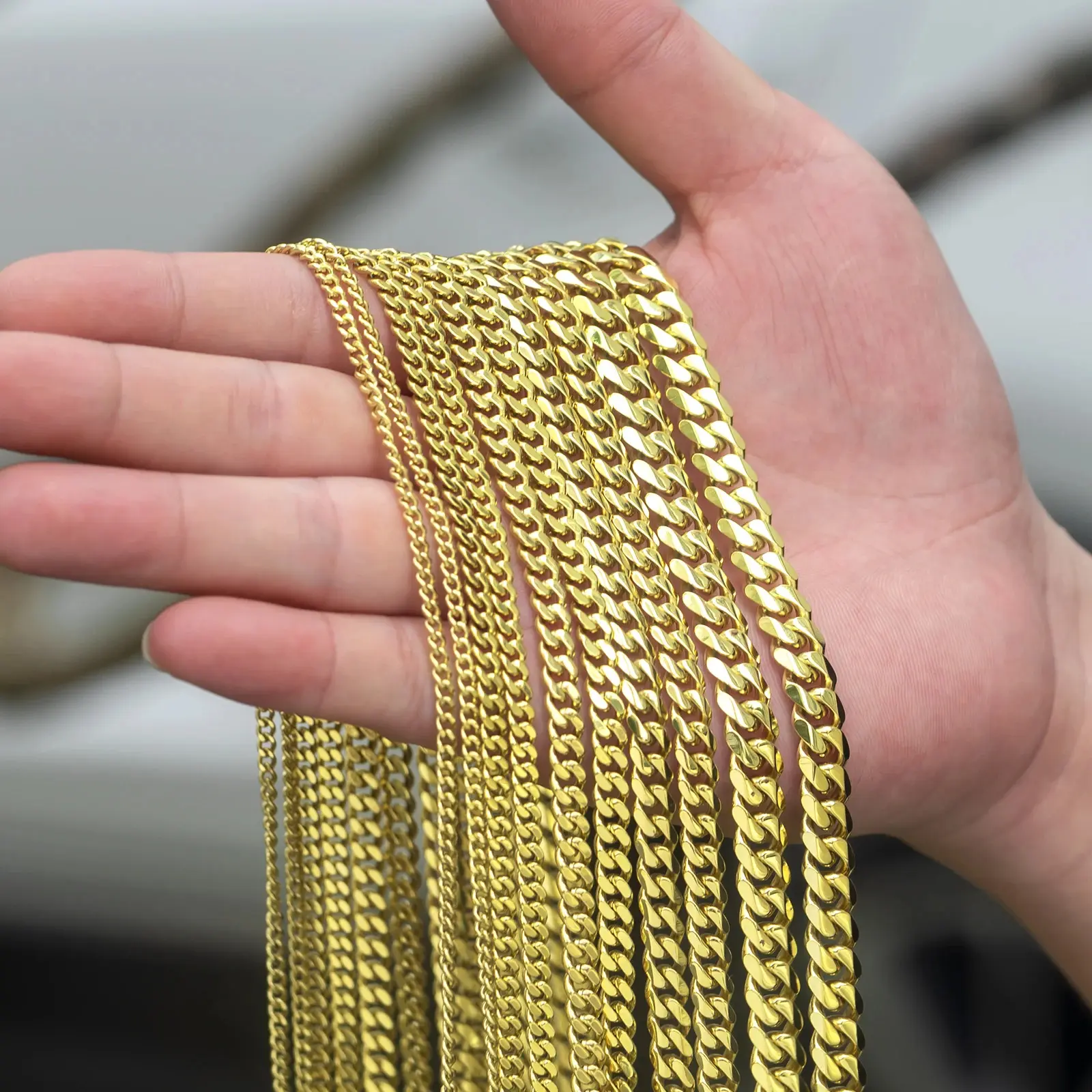 2mm Tennis Chain Glitterテニスチェーン2mm 50cm Luxury Tennis