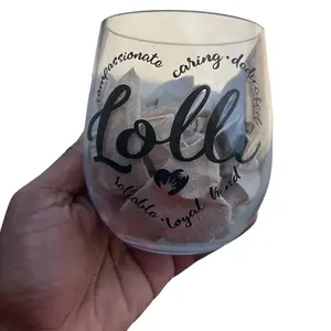 Clear 'Lolli' Wine Cup - Perfect for Your Next Drink - Tumblers, Drinkware Stylish