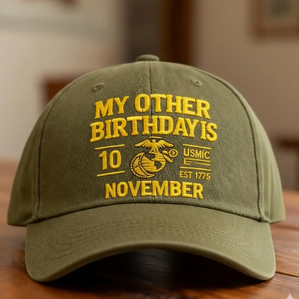 Military retirement for birthday usmc 250th Anniversary | Embroidered Marine Corps veteran hat