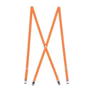 Skinny Neon Suspenders - 80's - Neon Orange - 42" - Costume Accessories - Adult