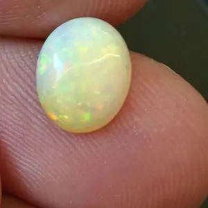 Welo Aurora Natural Fire Opal - Multi-Size in, Precision Cut, Ready-Set Calibrated Semi-Finished Colored Gem Stones, Natural Gemstone Semiprecious Stone