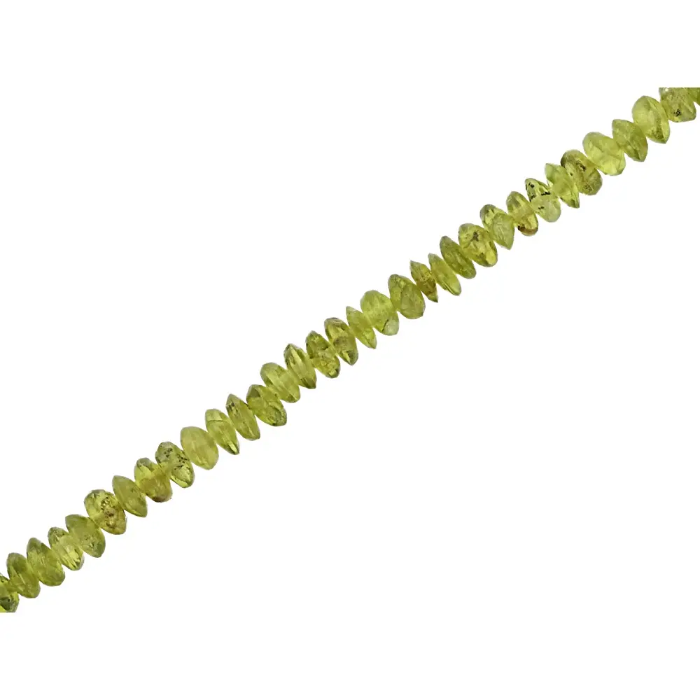 JTV Vesuvianite 3mm Smooth Rondelle Bead Strand Approximately 15-16" in Length