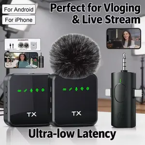 F11 Three-In-One Wireless Lapel Microphone, Short Video Shooting Phone Noise Reduction Live Streaming Mic, Professional Quality Recording