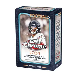 LIVE OPEN! - (x1) 2024 Topps Chrome Football Blaster Box - DRAKE MAYE, BO NIX, CALEB WILLIAMS AUTOS!