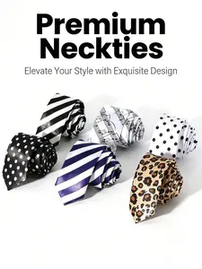 Men's & Women's Fashionable Necktie Set, Slim Fit Business Tie 5cm, Perfect for Weddings Parties Office Wear