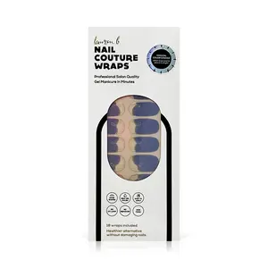 COLOR CHANGE Malibu Coastline Cobalt Gel Nail Wrap Manicure Nail Art Nail Care Nail Polish Long Lasting Peel Sheet Salon Uv