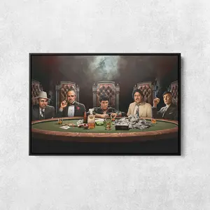 Last Supper Gangsters Wall Art, Famous Actors Poster Unframed  , Mafia Decor, Movie Poster Unframed , Man Cave Wall Decor, Gift for Boyfriend