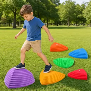 Stepping Stones for Kids, Set of 6/8/11 PCS for Balance with Non-Slip Bottom - Exercise Coordination and Stability (6 pcs Classic)