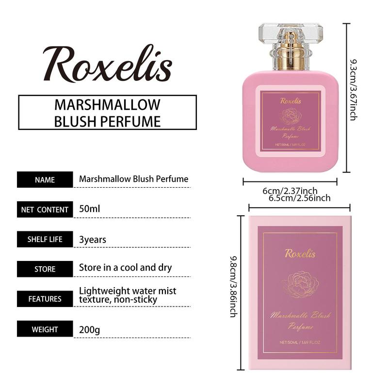 Marshmallow Blush Perfume,  Captivating Eau De Parfum - 50 ML (1.7 OZ) Romantic & Sweet Arabian Perfume - A Captivating Scent wrapped in Pink Bottle - Perfumes & Fragrances Shop Now!