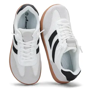 Casual Comfortable Lace-Up Sneakers,Women's Minimalist Barefoot Sneakers Zero Drop Sole Wide Width Anatomical Toe Box Lightweight Non-Slip Walking Shoes for Work Training Daily Wear Comfortable Retro Style Natural Foot Movement All-Day Support Vibrant Red