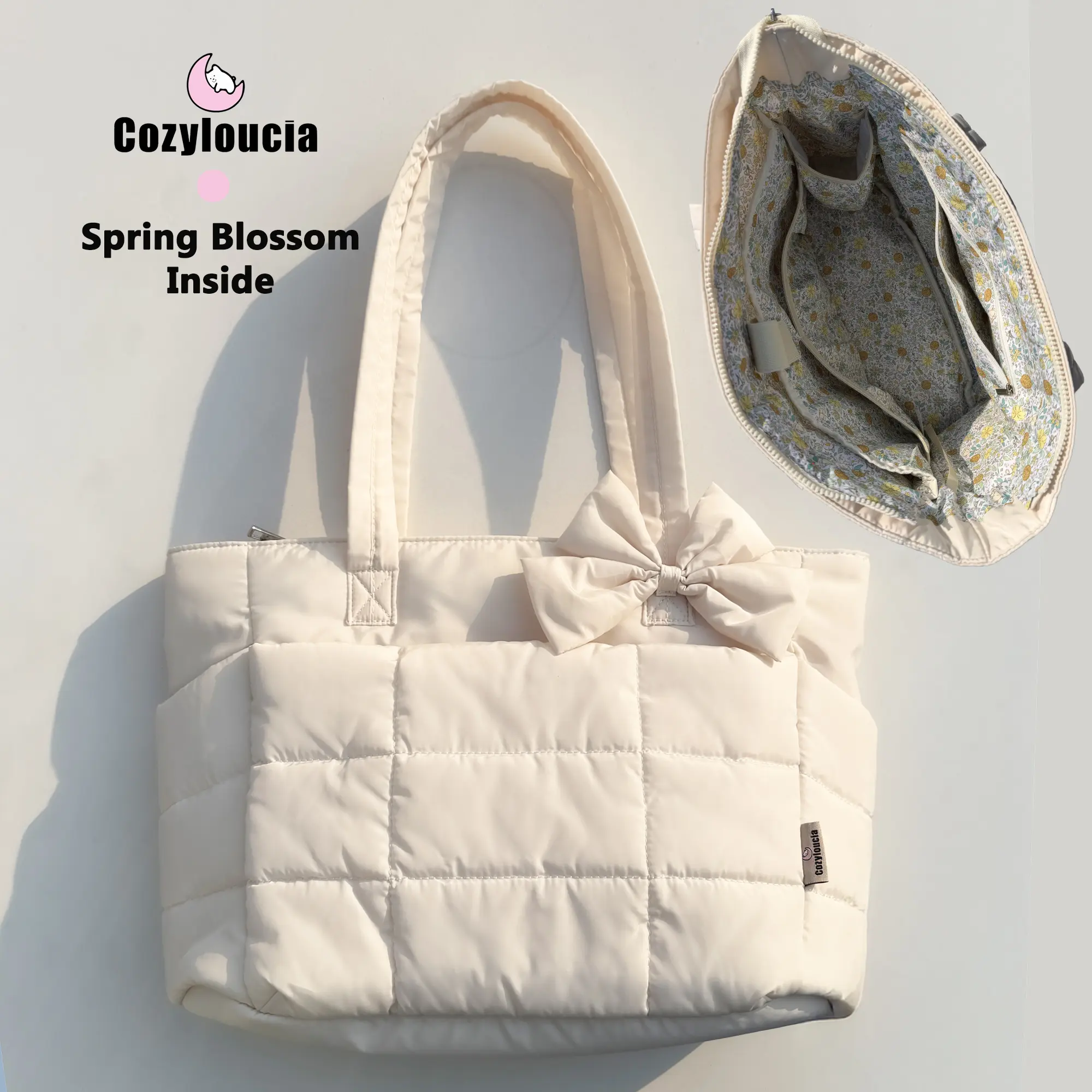 B-Beige-Spring Blossom-Bow