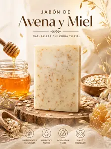 DIY Homemade Soap Supply - 3.5oz, Oat, Honey, Jojoba Oils & Vitamin E - Candle & Soap Making (Toys & Hobbies DIY Wax Craft)