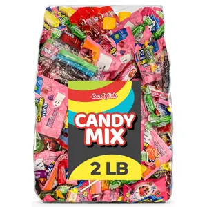 Individually Wrapped Bulk Fruity Candy Variety Pack (2 LB) - Snack, Sweet for Pinata, Goodie Bags