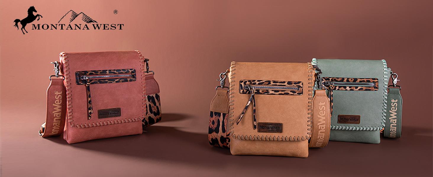 Western crossbody purse details