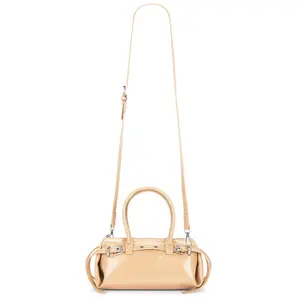 8 Other Reasons Mini Buckle Up Shoulder Bag in Camel