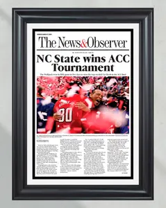 2024 NC State Wolfpack ACC Champions: Victory Over UNC Poster Print Unframed Newspaper