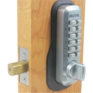 212 MAIN Lockey M-210-MG-EZ Mechanical Keyless Deadbolt with Ez Mount Plate, Marine Grade Keyless Door Lock for Motorcycle Security