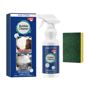 Jue-Fish Kitchen Grease Foam Cleaner Powerful Degreaser for Range Hood Stove Exhaust Pipe Wall and Kitchen Utensils