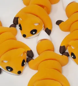 3D Printed Articulated Fox Fidget Toy - Animal Theme, Flexible Parts, Sensory Stress Relief Toy for Fidget & Finger Play