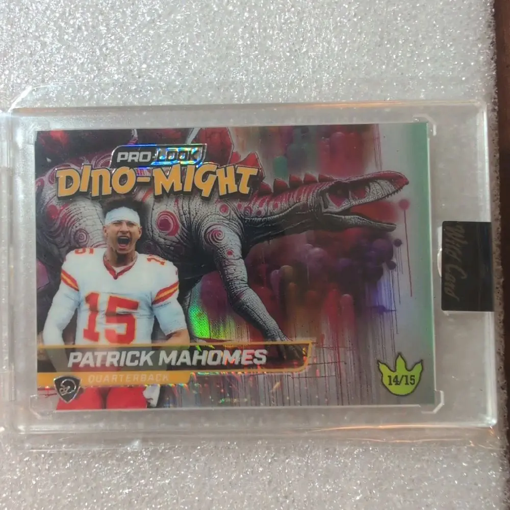 2026 Wild Card Dino-Might Pro look  Patrick Mahomes 14/15 Stegosaurus with the rainbow prism