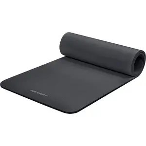 Retrospec Solana Yoga Mat 1/2" Thick W/Nylon Strap for Men & Women - Non Slip Exercise Mat for Yoga, Pilates, Stretching, Floor & Fitness Workouts Retrospec
