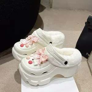 Solaud Platform Clogs for Women Soft High Heels Thick Soles Non-Slip Sandals Classic Comfort Lightweight Slip On Slide Outdoor Beach Garden Shoes