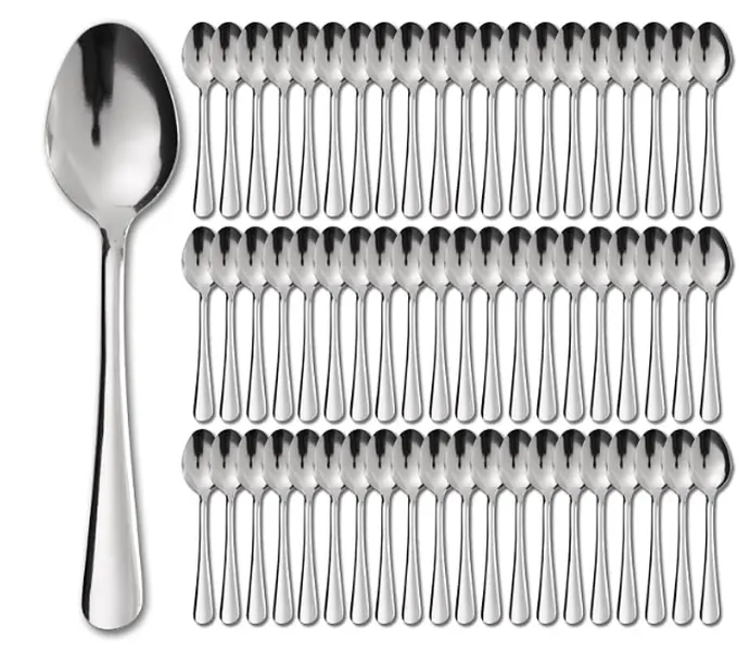 Windsor 60-Pcs Stainless Steel Dinner Spoons, Silverware Spoons