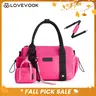 LOVEVOOK Gym Duffle Bag,Yoga Travel Weekender Bag, Featherweight&Durable,Multi Pockets with PVC Waterproof Pocket,Side Bottle Holder,Adjustable Yoga Mat Strap,Carry Handles&Removable Crossbody Strap,Versatile Sports Overnight Bag for Work,Gym,Short Trip
