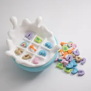 Lucky Charms Tic Tac Toe 3D Printed Milk Bowl Board for Kids Creative Gameplay Blue Edition United States