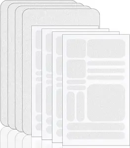 8 Pieces Cell Phone Grip Tapes Stickers Anti-Slip Grip Rubberized Decal Adhesive Traction Hold Decal Adhesives Anti-Slip Textured Tape for Phones Tablet Computer Gaming Cases(Clear)