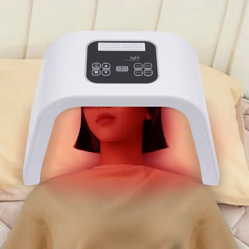 Foldable LED face mask, home color skincare device, 7-color skin care equipment, perfect gift for girlfriend and mom LED Red Light Therapy For Face SummerFinds Facial Rejuvenation Facial Treatment nourish max