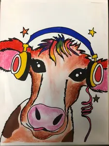 Add-On Art Project - Cool Cow L2 (ages 8+)