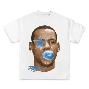 LeBron James Basketball Star T Shirt Mens Womens Short Sleeve Cotton Tees American Vintage Brand T Shirts Summer Tops Streetwear King James Graphic Tee 100% Cotton Unisex
